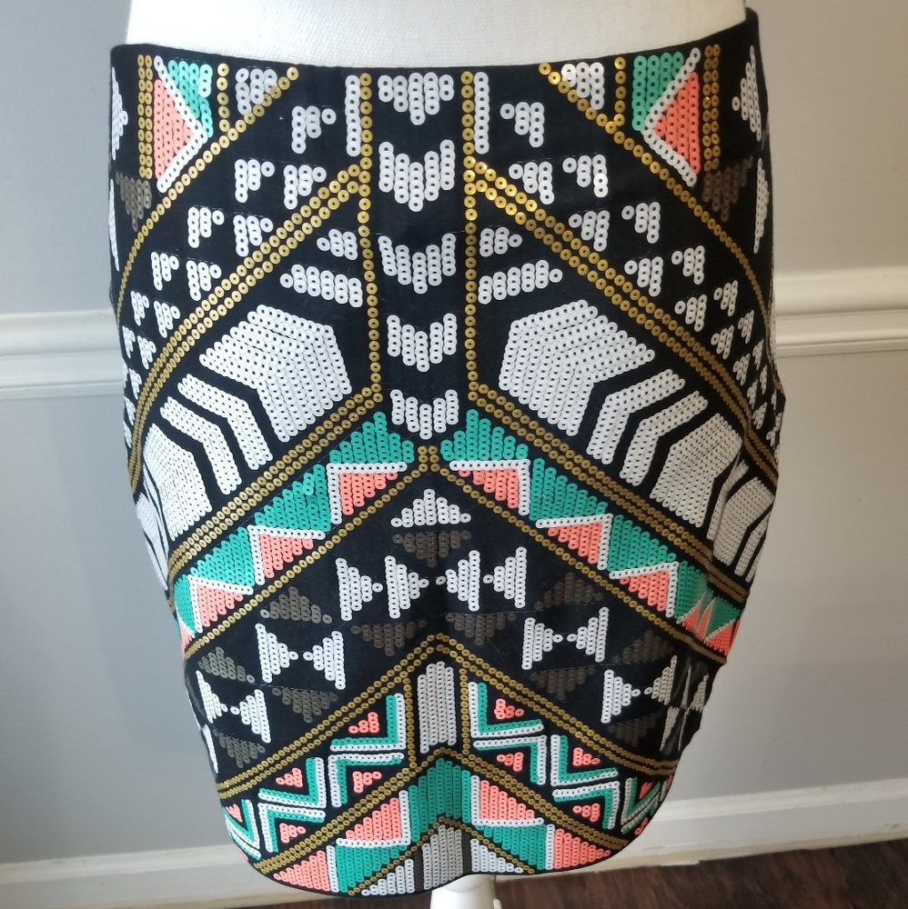 Express | Sequin Mini Skirt